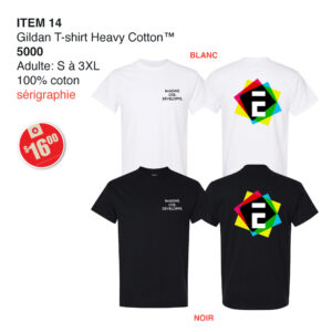 Item 14 La Seigneurie Gildan T-Shirt 5000 2025