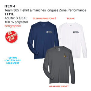 Item 04 La Seigneurie Team 365 T-Shirt manches longues TT11L 2025