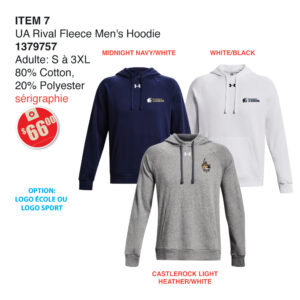 Item 07 La Seigneurie UA Rival Fleece Men's Hoodie 1379757 2025