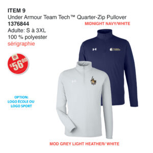 Item 09 La Seigneurie UA Team Tech Quarter zip 1376844 2025