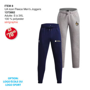 Item 08 : Pantalon jogging Icon Fleece UA 1373882 La Seigneurie